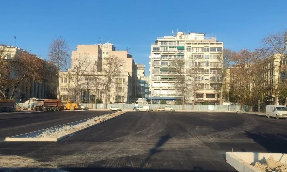 Θεσσαλονίκη: Δημιούργησαν το Άστρο του Δαβίδ στο πάρκινγκ της Πλατείας Ελευθερίας